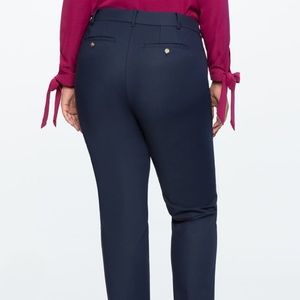 Navy Kady Fit Double-Weave Pant